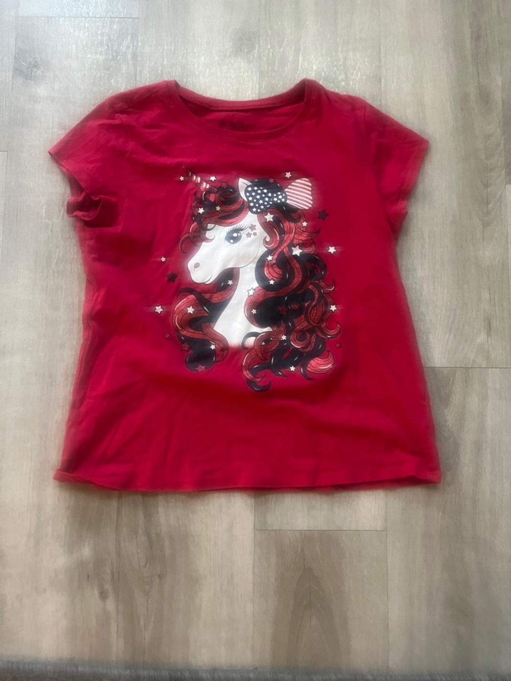 The Children's Place Red Unicorn Graphic Short Sleeve Tee